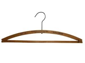 Vintage 20s REDDING LAUNDRIES, INC. Wooden Clothes Hanger Advertising Redding CA